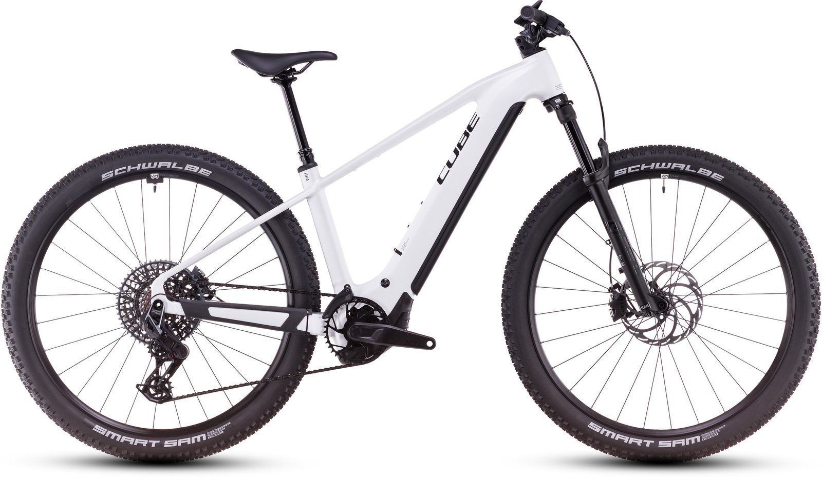 Cube Reaction Hybrid SLT 800 metallicwhite´n´black (Rückläufer)