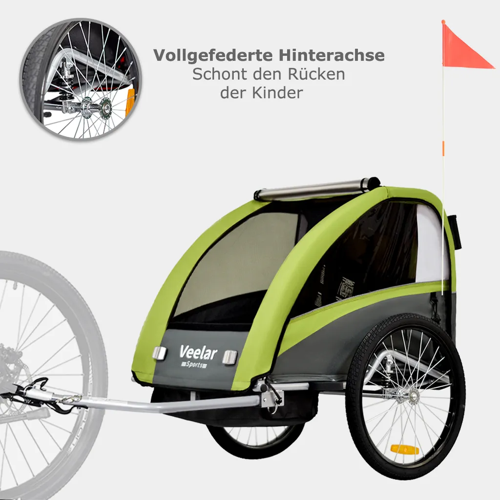 TIGGO VS 2 in 1 Kinderanhänger Jogger mit – Bild 6